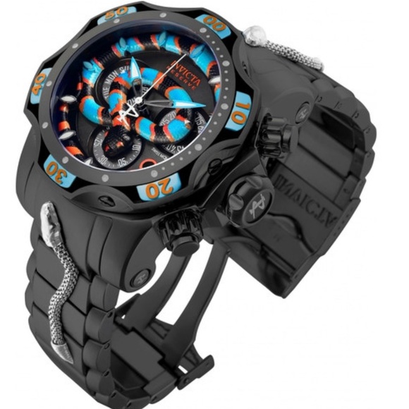 INVICTA Reserve Venom Snake Quartz Men's Watch - Picture 3 of 3